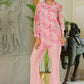 Vaasva Women Marble Print Embroidered Shirt With Solid Pants. | Swadesiicart