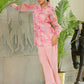 Vaasva Women Marble Print Embroidered Shirt With Solid Pants. | Swadesiicart