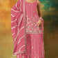 Anaita Magenta Heavy Fox Georgette Suit With Embroidery Work