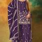 Anaita Violet Heavy Fox Georgette Suit With Embroidery Work