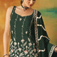 Anaita Dark Green Heavy Fox Georgette Suit With Embroidery Work