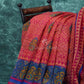 Light Orange And Pink Colour Printed Semi Chanderi Saree By Gayathri Reddy Designer Studio | Swadesiicart