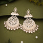 Tehzeeb Creations Brass Gold-Polished Silver, Gold, White Jewel Earrings | Swadesiicart