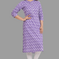 House of RP Women's Purple Cotton Floral Print Straight Kurta | Swadesiicart