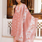 Vaasva Women Pink Linen Kurta Embroidered Kurta Set With Solid Pants & Dupatta | Swadesiicart