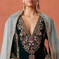 Anaita Black Heavy Velvet Suit With Embroidery Work