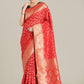 Monjolika Fashion Red Color Banarasi Silk Wedding Collection Saree | Swadesiicart