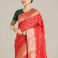 Monjolika Fashion Red Color Banarasi Silk Wedding Collection Saree | Swadesiicart