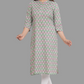 House of RP Women's Green Cotton Floral Print Straight Kurta | Swadesiicart