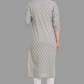 House of RP Women's Green Cotton Floral Print Straight Kurta | Swadesiicart