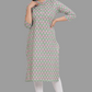 House of RP Women's Green Cotton Floral Print Straight Kurta | Swadesiicart