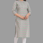 House of RP Women's Green Cotton Floral Print Straight Kurta | Swadesiicart