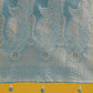 Monjolika Fashion Dusty Cyan Weaving Banarasi Satin Silk Trendy Saree For Festival | Swadesiicart