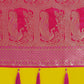 Monjolika Fashion Gorgeous Rani Pink Woven Banarasi Satin Designer Silk Saree | Swadesiicart
