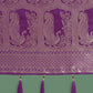 Monjolika Fashion Gorgeous Purple Woven Banarasi Satin Designer Silk Saree | Swadesiicart