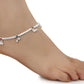 AanyaCentric Silver Plated Traditional Anklets Payal - Classic and Stylish for Women and Girls