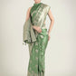 Monjolika Fashion Green Color Banarasi Satin Silk Zari Weaving Festival Saree | Swadesiicart