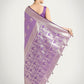 Monjolika Fashion Lavender Color Banarasi Satin Silk Zari Weaving Festival Saree | Swadesiicart