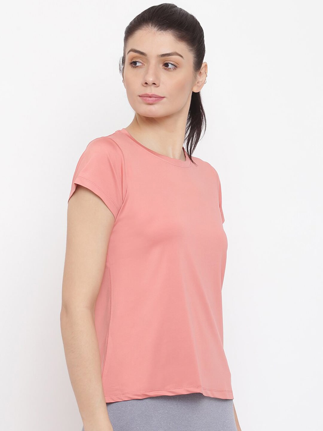 MKH Women Pink Dri-FIT Running T-shirt - Swadesiicart