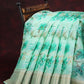 Shades of Mint Green Colour Printed Semi Chanderi Saree By Gayathri Reddy Designer Studio | Swadesiicart