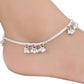 AanyaCentric Silver Plated Traditional Anklets Payal - Classic and Stylish for Women and Girls