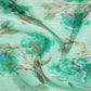 Shades of Mint Green Colour Printed Semi Chanderi Saree By Gayathri Reddy Designer Studio | Swadesiicart