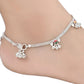 AanyaCentric Silver Plated Traditional Anklets Payal - Classic and Stylish for Women and Girls