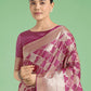 Monjolika Fashion Rose Pink Banarasi Satin Silk Saree with Rich Zari Woven Pallu & Blouse Piece | Swadesiicart