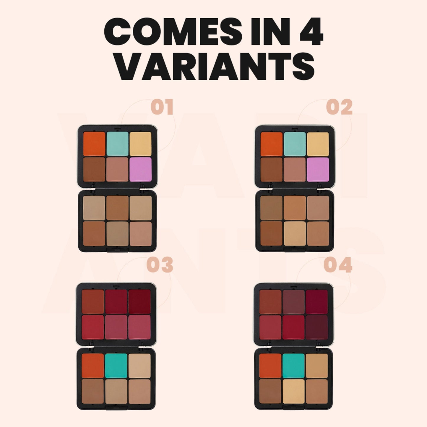 MARS Cosmetics Cover Rangers Concealer Palette - 1 - Swadesiicart
