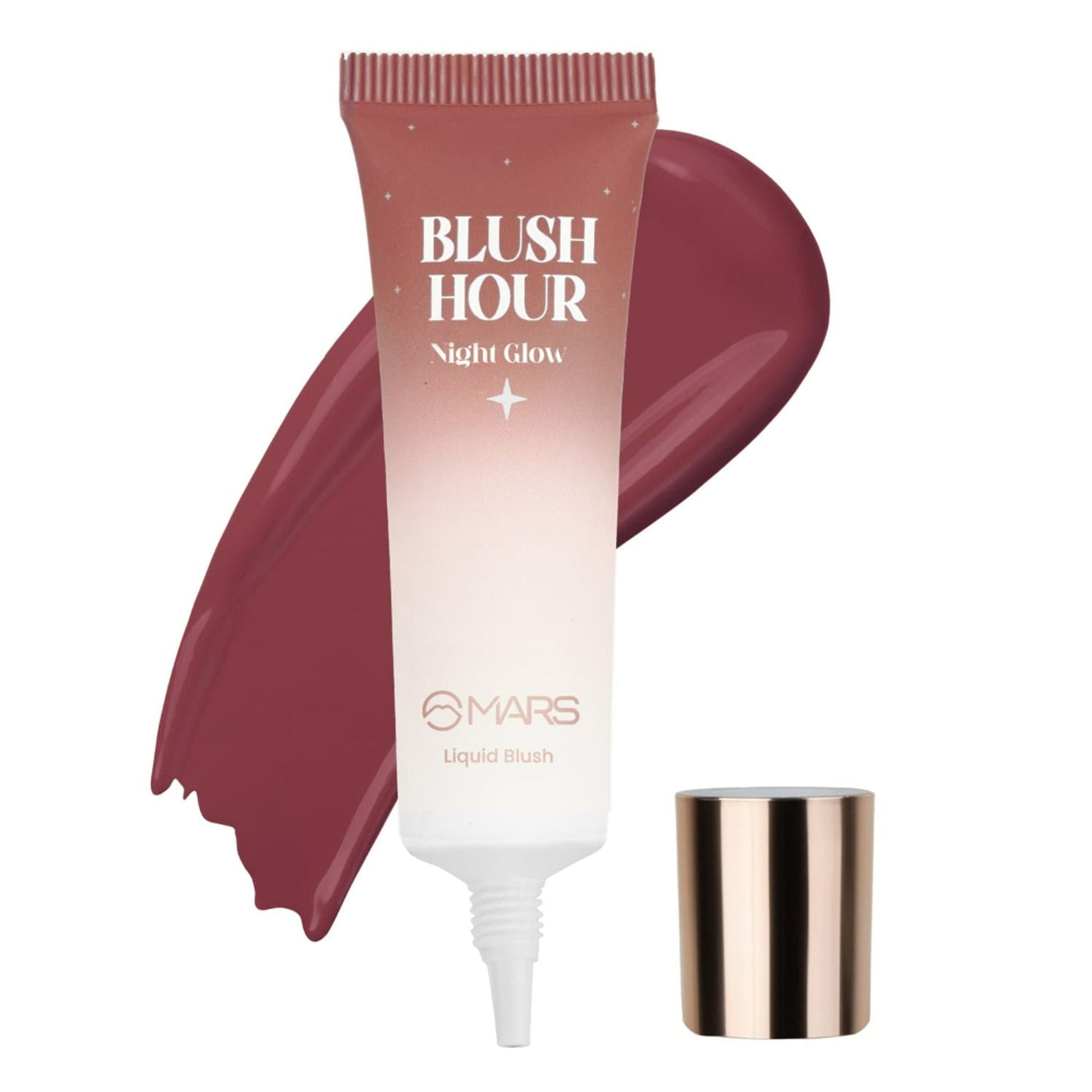 MARS Cosmetics Liquid Blush Hour Dewy-Matte Finish - 06 Night Glow - Swadesiicart