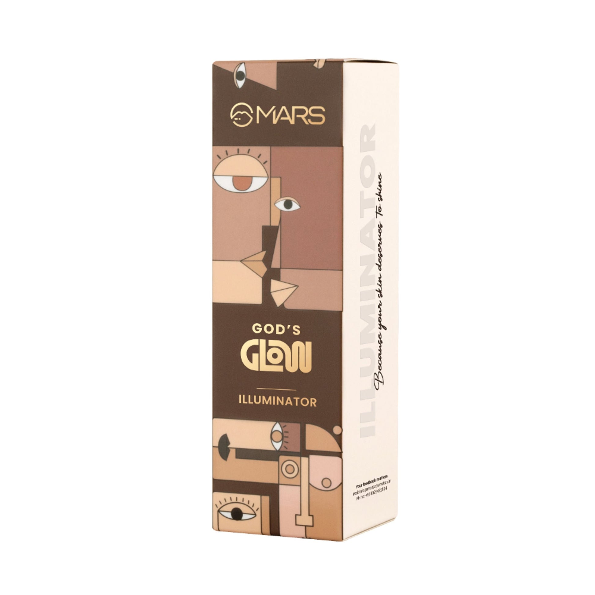 MARS Cosmetics God's Glow Illuminator - 06 - Toffee - Swadesiicart