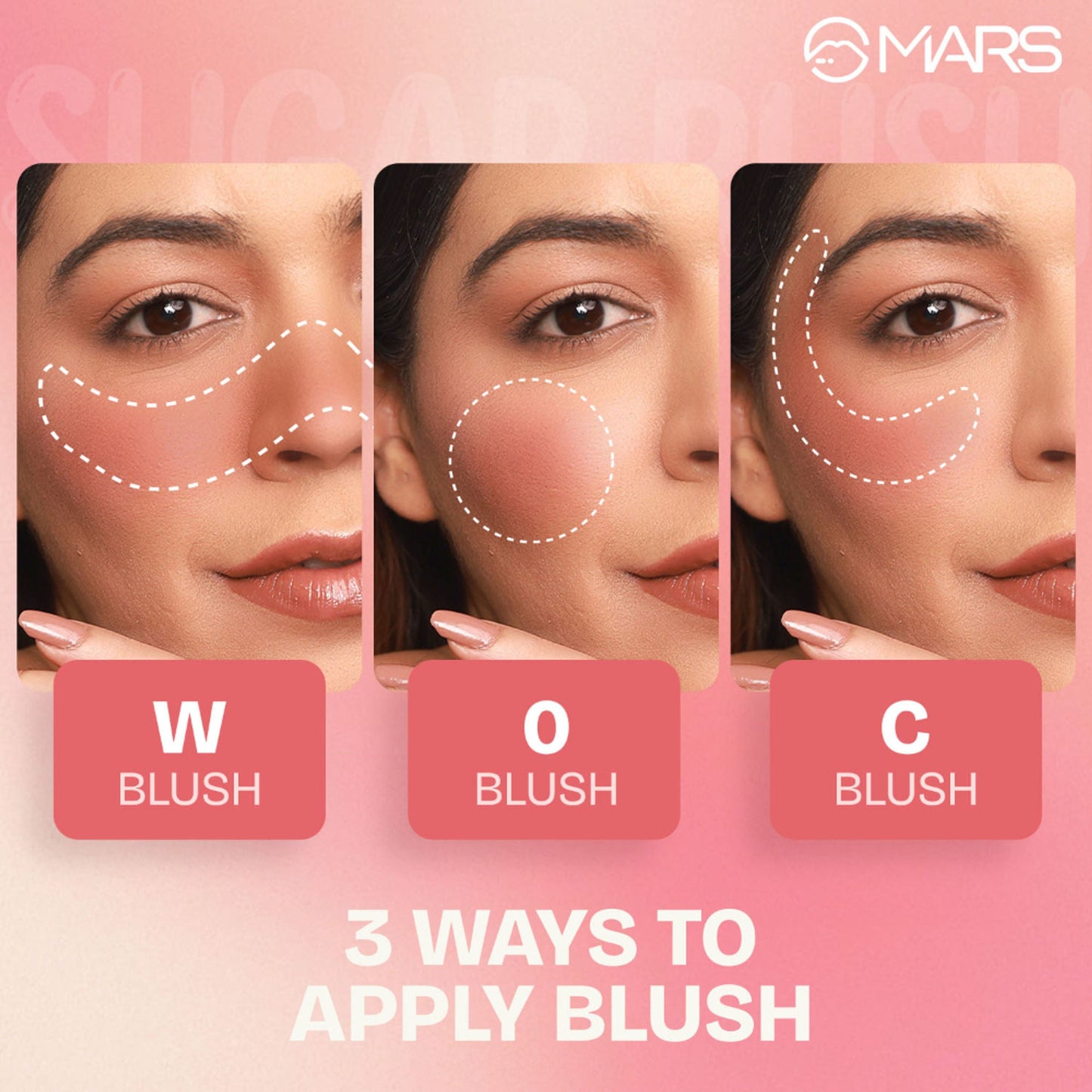 MARS Cosmetics Sugar Rush Liquid Blush - 01-MARS Cosmeticsh Mallow - Swadesiicart