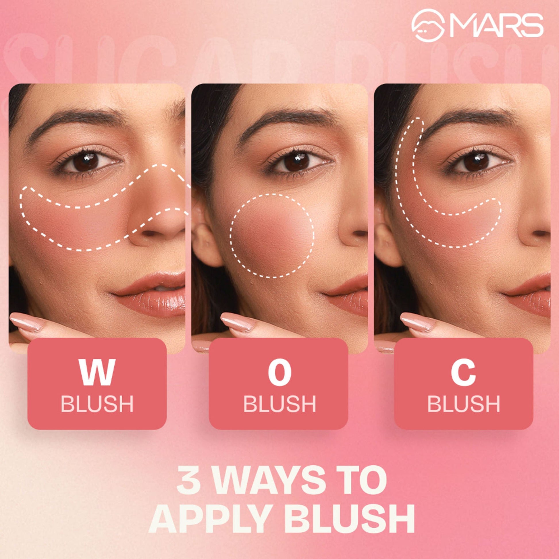 MARS Cosmetics Sugar Rush Liquid Blush - 04-Rose Slush - Swadesiicart