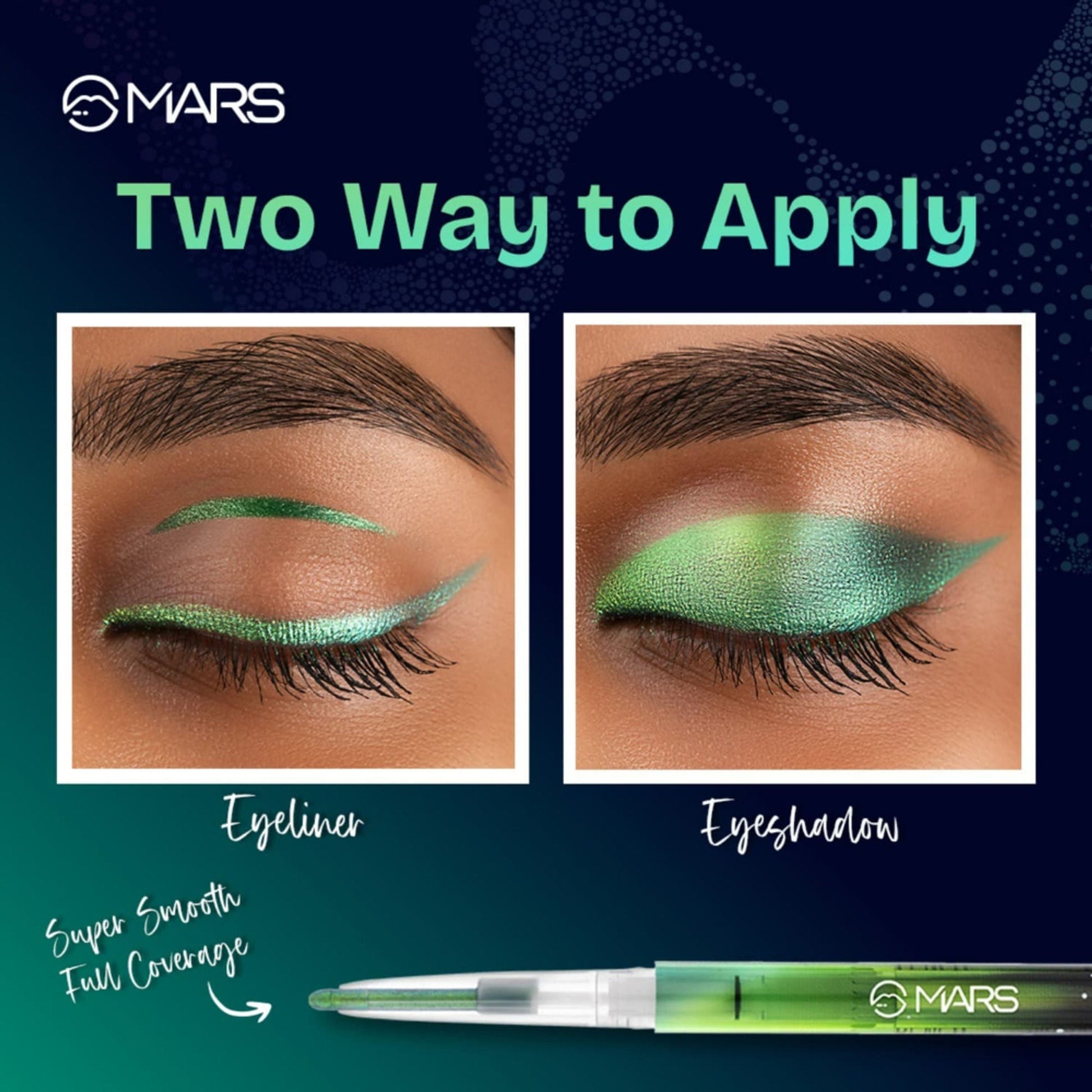 MARS Cosmetics Northern Lights In A Pencil Eyeliner - 02-Alaskan Azure - Swadesiicart