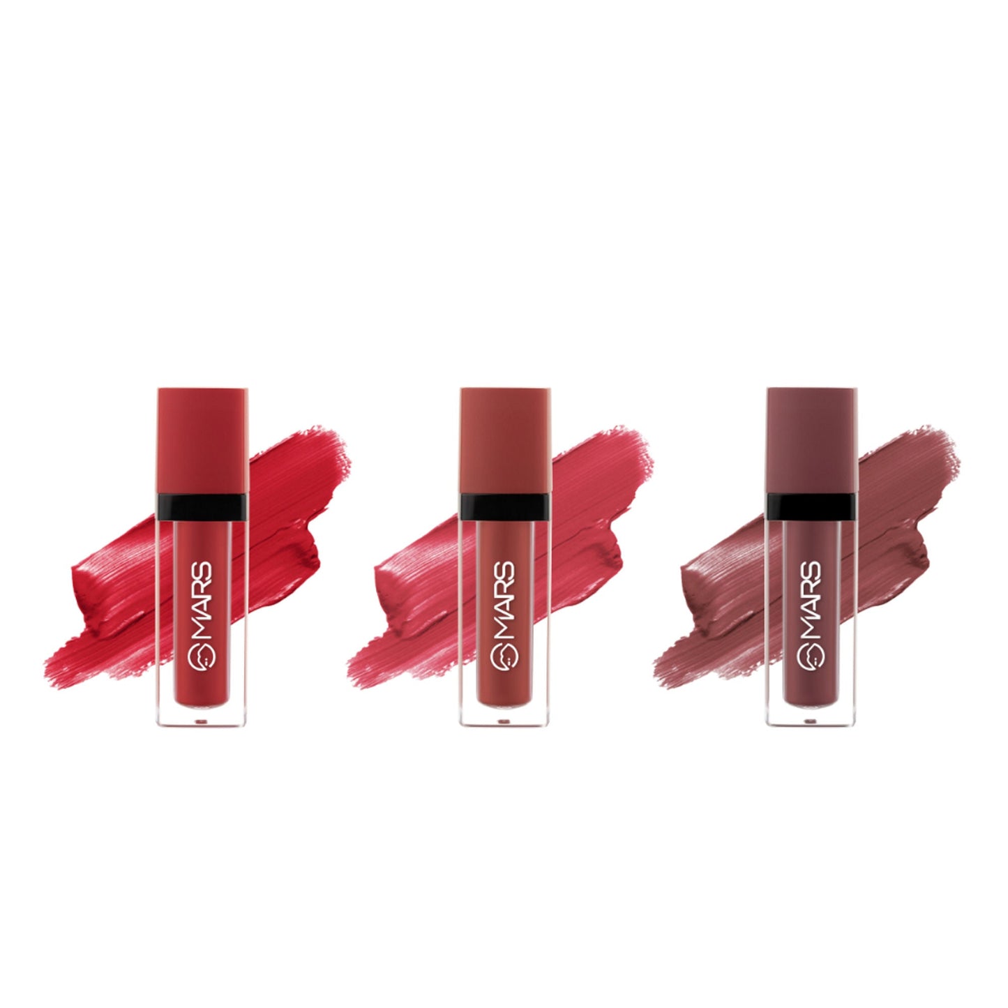 MARS Cosmetics Queen Of Mattes Reds & Maroons Liquid Lipsticks - Reds Maroons - Swadesiicart