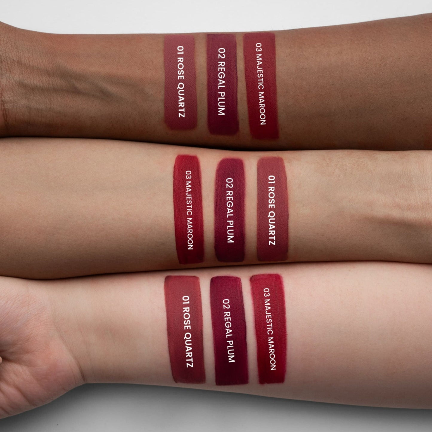 MARS Cosmetics Queen Of Mattes Reds & Maroons Liquid Lipsticks - Plums Maroons - Swadesiicart