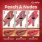 MARS Cosmetics Queen Of Mattes Reds & Maroons Liquid Lipsticks - Peaches Nude - Swadesiicart