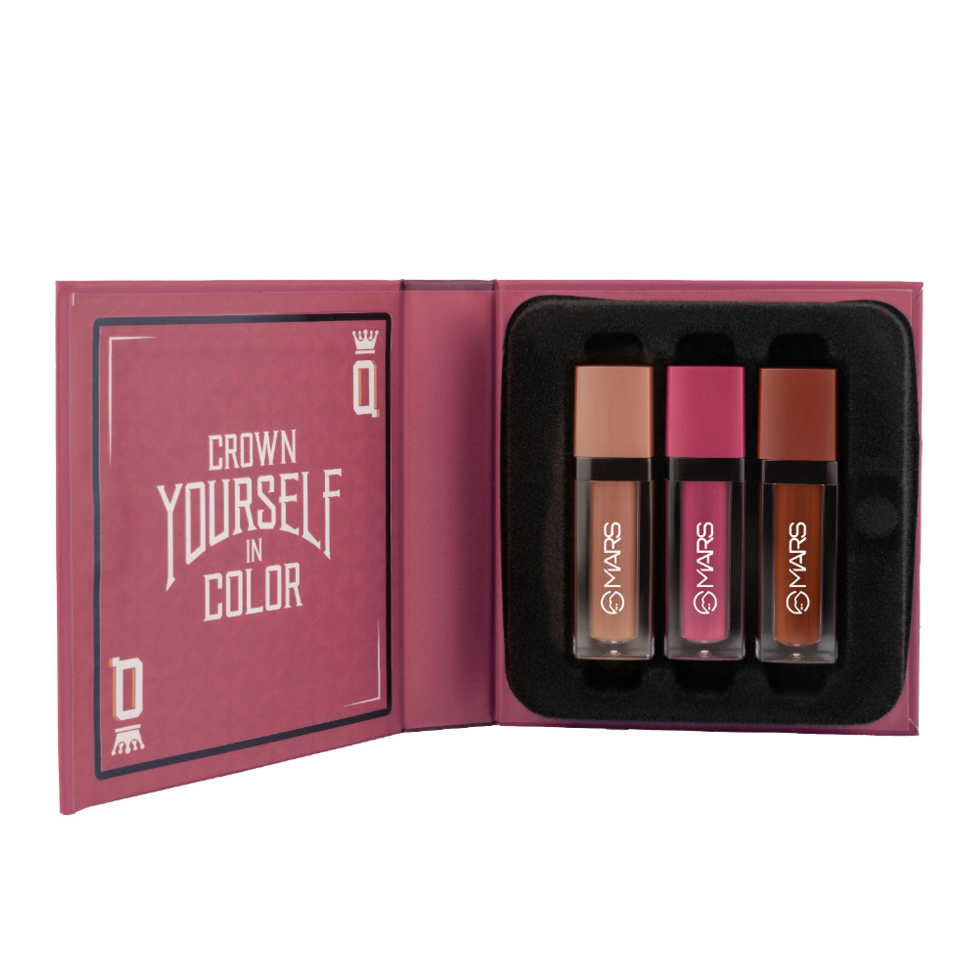 MARS Cosmetics Queen Of Mattes Reds & Maroons Liquid Lipsticks - All Rounder - Swadesiicart