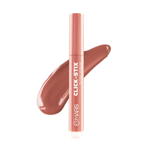 MARS Cosmetics Click Stix Gloss Lip Balm - 07-glazed Peach - Swadesiicart