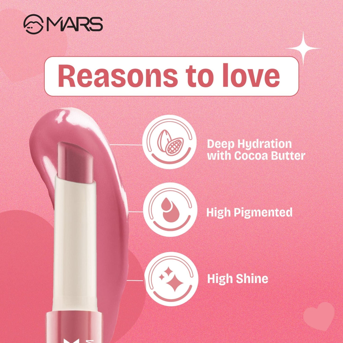 MARS Cosmetics Click Stix Gloss Lip Balm - 08-tango Twist - Swadesiicart