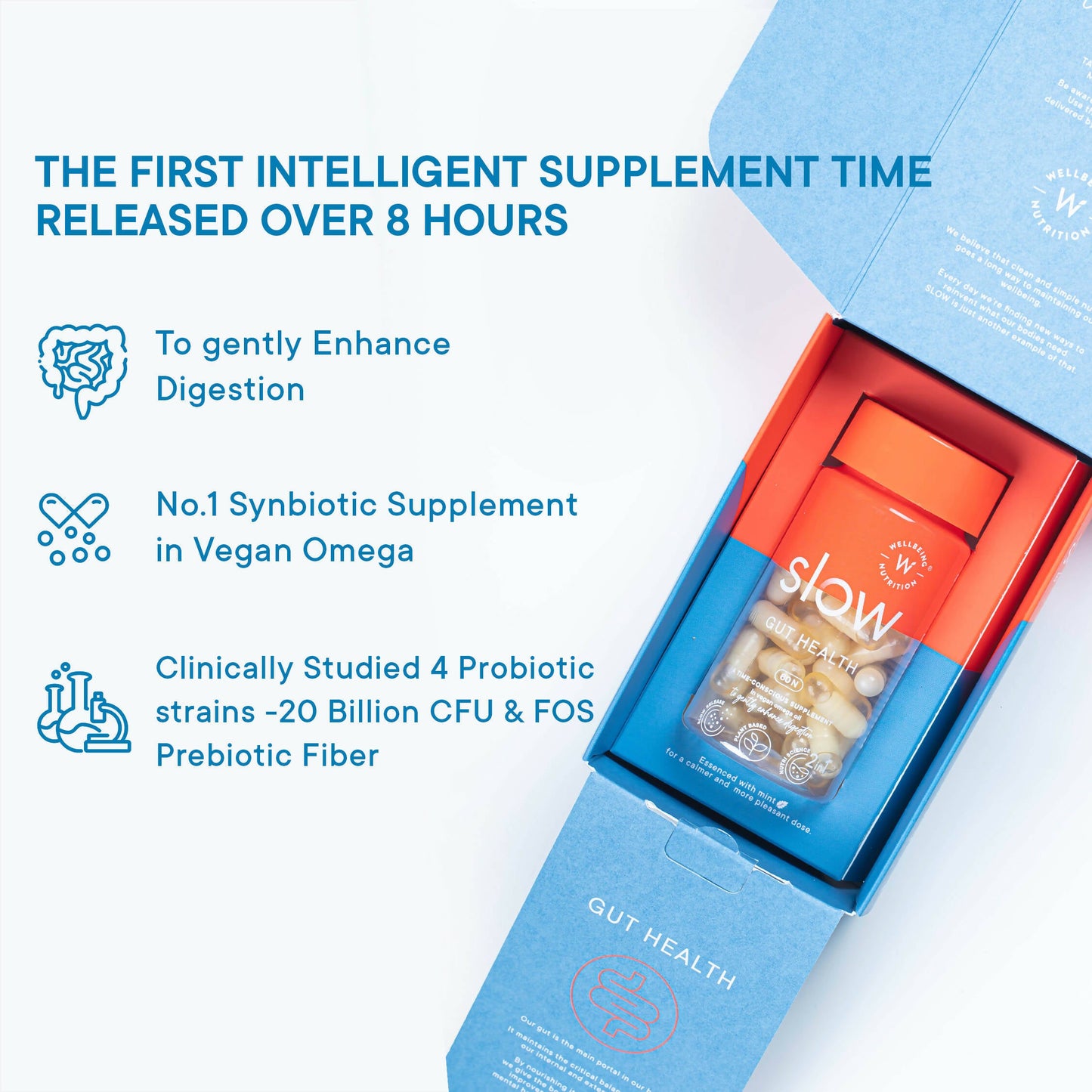 Wellbeing Nutrition Slow | Gut Health Capsules - Swadesiicart