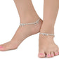 AanyaCentric Silver Plated Traditional Anklets Payal - Classic and Stylish for Women and Girls