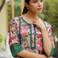 Vaasva Women Beige Embroidered Printed Kurta Set With Laced Solid Pants | Swadesiicart