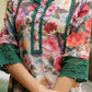 Vaasva Women Beige Embroidered Printed Kurta Set With Laced Solid Pants | Swadesiicart