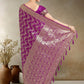 Monjolika Fashion Effervescent Purple Soft Banarasi Satin Silk Saree With Elision Blouse Piece | Swadesiicart