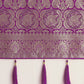 Monjolika Fashion Effervescent Purple Soft Banarasi Satin Silk Saree With Elision Blouse Piece | Swadesiicart