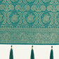 Monjolika Fashion Effervescent Turquoise Soft Banarasi Satin Silk Saree With Elision Blouse Piece | Swadesiicart