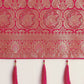 Monjolika Fashion Effervescent Bright Pink Soft Banarasi Satin Silk Saree With Elision Blouse Piece | Swadesiicart