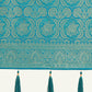 Monjolika Fashion Effervescent Aqua blue Soft Banarasi Satin Silk Saree With Elision Blouse Piece | Swadesiicart