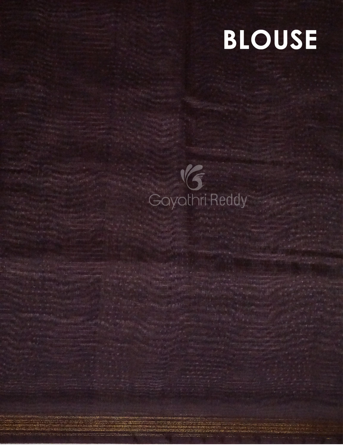 Dark Wine Geometrical Design Semi Chanderi Saree By Gayathri Reddy Designer Studio | Swadesiicart
